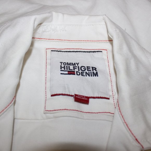 Tommy Hilfiger White Denim Jacket - Picture 3 of 3